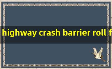 highway crash barrier roll forming machine